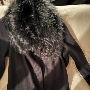 Cartigan with imitation fur